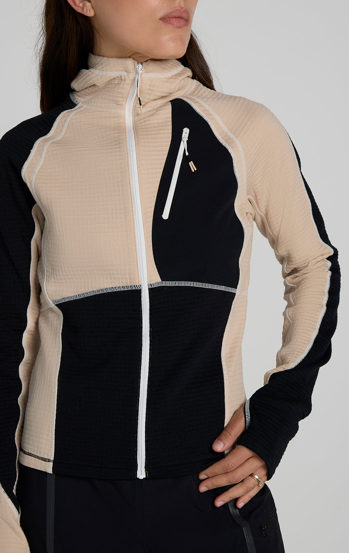 Joytrek Grid Fleece Full Zip Hoodie