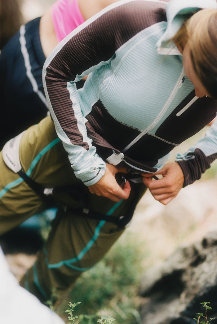 Joytrek Grid Fleece Full Zip Hoodie