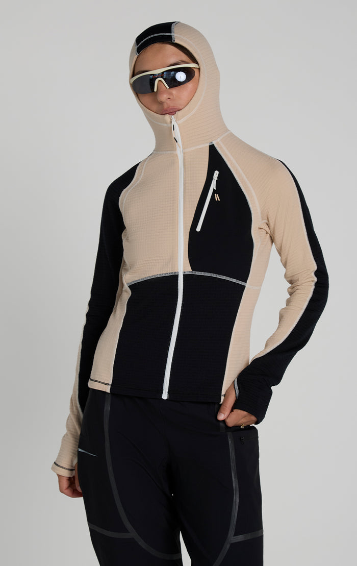 Joytrek Grid Fleece Full Zip Hoodie