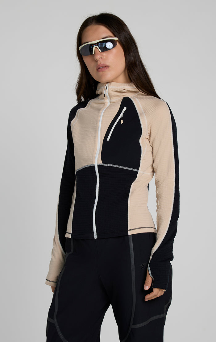 Joytrek Grid Fleece Full Zip Hoodie