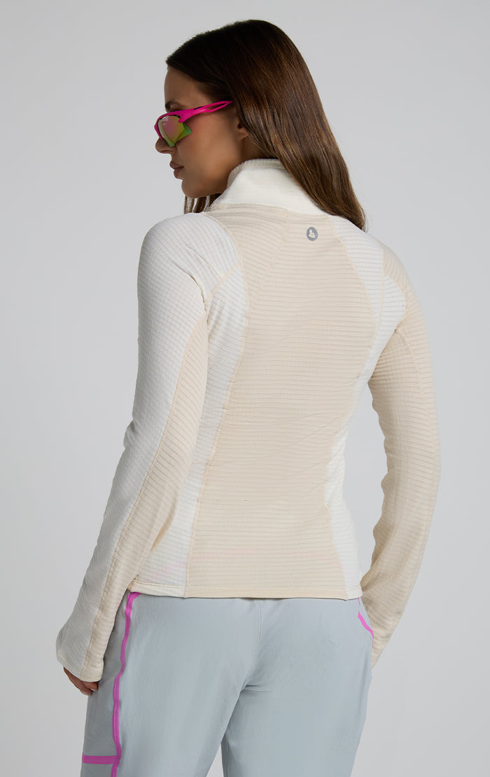 Joytrek Midlayer Grid Fleece Zip Neck