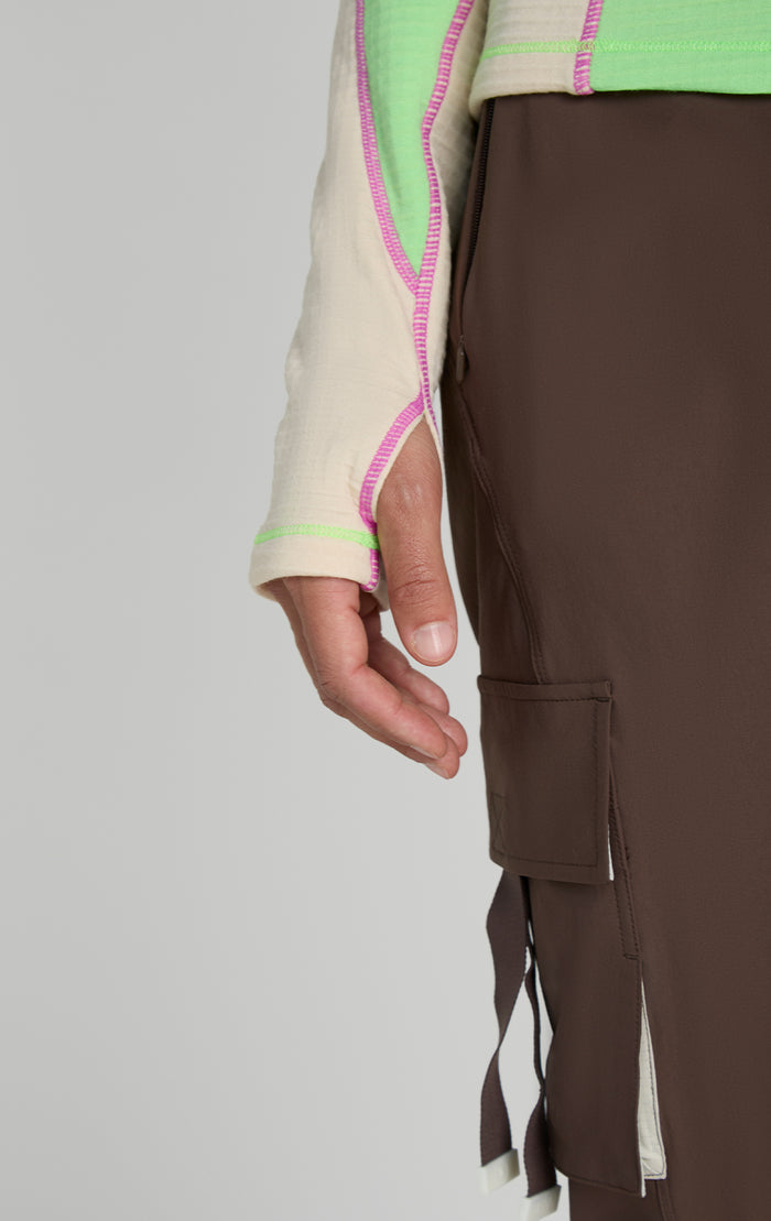 Joytrek Midlayer Grid Fleece Zip Neck