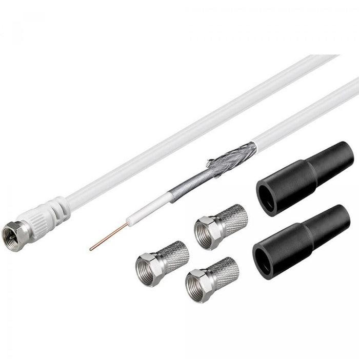 Juego de cables de antena coaxiales de 100 dB