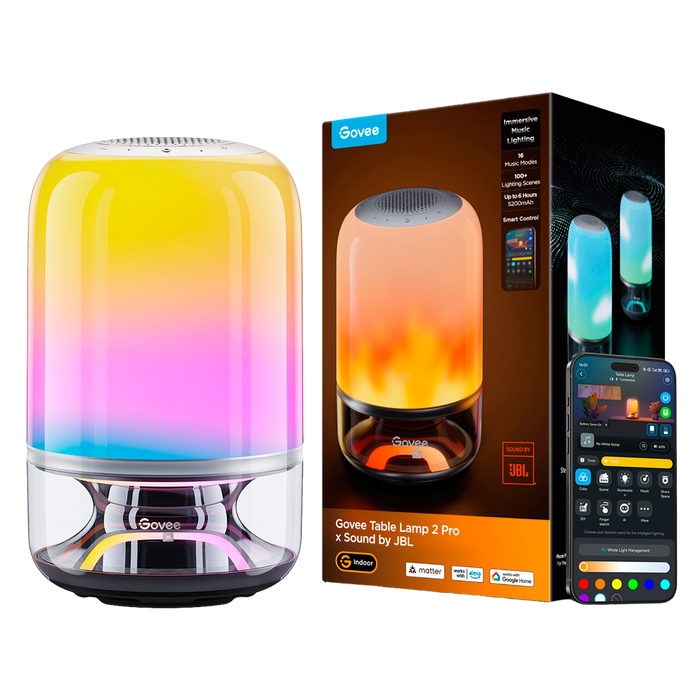 Lámpara de Mesa Inteligente Govee Table Lamp 2 Pro con Altavoz JBL