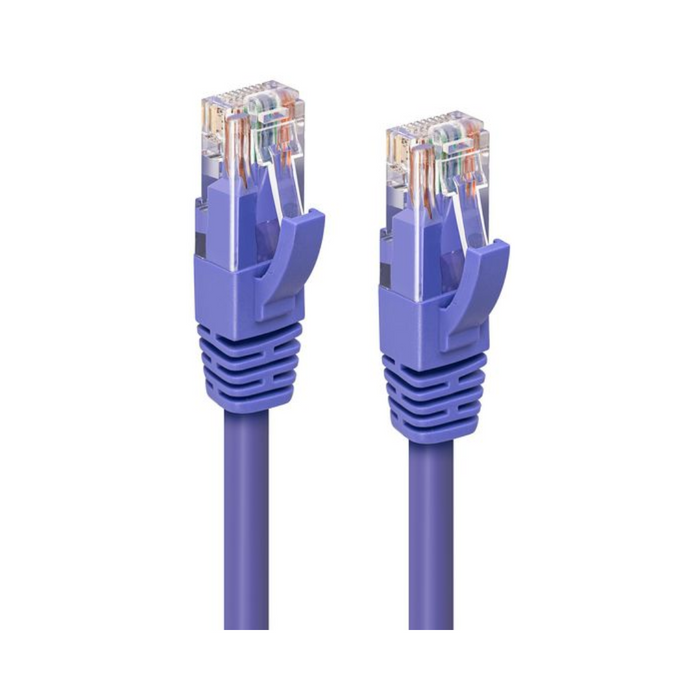 Latiguillo de red Cat6A S/FTP (PiMF) morado 1 m Goobay