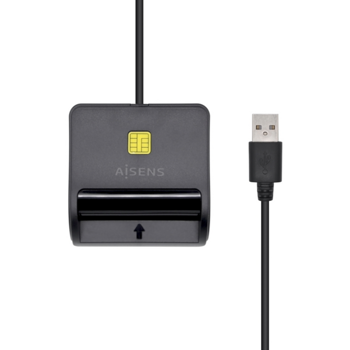 Lector de tarjetas inteligentes y DNIe USB 2.0 AISENS, negro