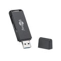 Lector de tarjetas SD, MicroSD y SDXC USB 3.0 Goobay compacto