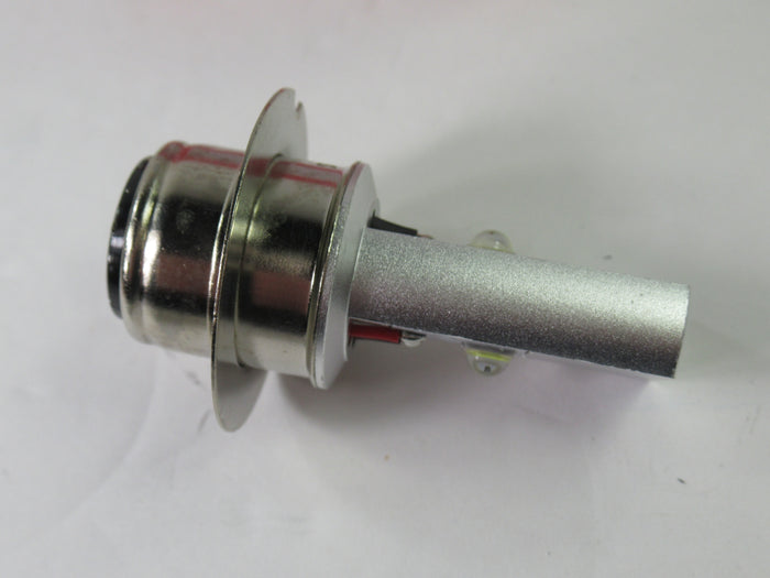 LED Lucas base BULB headlight 12v 6v 12 or 6 volt positive negative ground Triumph Norton
