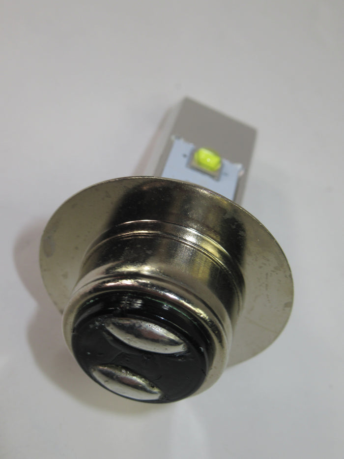 LED Lucas base BULB headlight 12v 6v 12 or 6 volt positive negative ground Triumph Norton