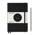 Leuchtturm1917 Bauhaus Edition A5 Notebook Black — closed hardcover front view