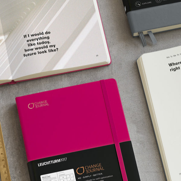 Leuchtturm1917 Change Journal A5 Medium Anthracite on Desk
