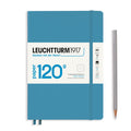 Leuchtturm1917 Edition 120 Notebook A5 Medium Nordic Blue Hardcover Front View