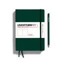 Leuchtturm1917 A5 Notebook Forest Green — closed hardcover front view