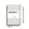 Leuchtturm1917 A5 Notebook Light Grey — closed hardcover front view
