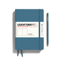 Leuchtturm1917 A5 Notebook Stone Blue — closed hardcover front view