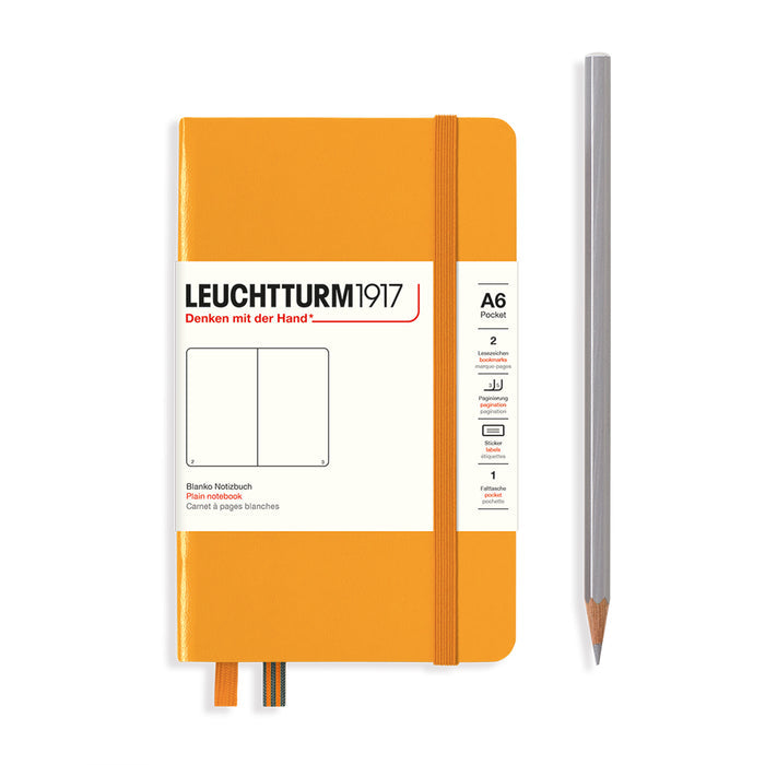 Leuchtturm1917 Notebook – A6 Pocket (Rising Sun) — closed hardcover front view