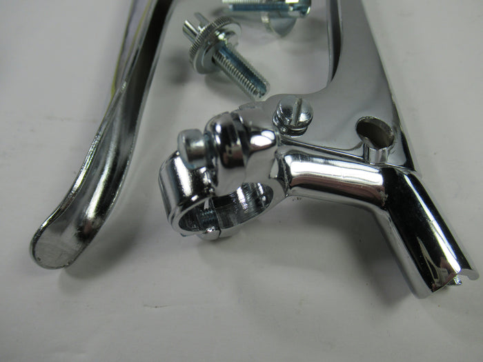 Lever set for 7/8" handlebars blade end chrome with adjuster Triumph 6T 18/999