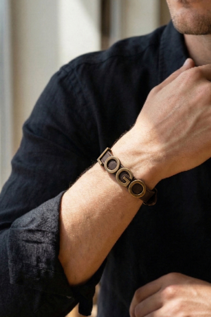 LOGO BRACELET FOR MEN BRACELETS