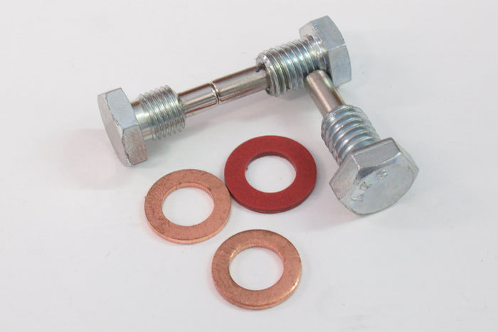Magnetic drain plug set w washers for sump oil tank & gearbox Norton Commando