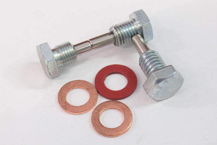 Magnetic drain plug set w washers for sump oil tank & gearbox Norton Commando