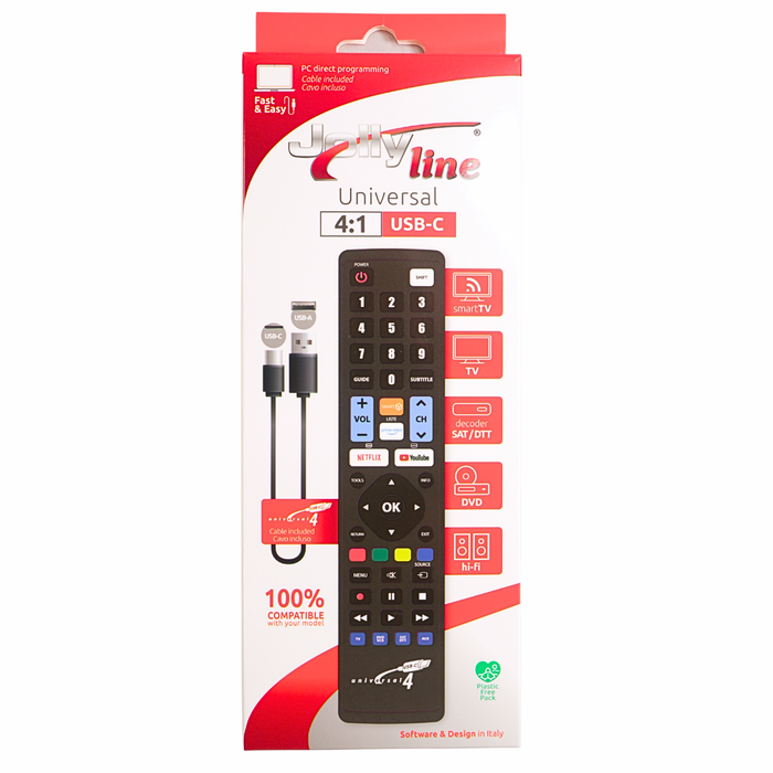Mando para 4 dispositivos con USB-C