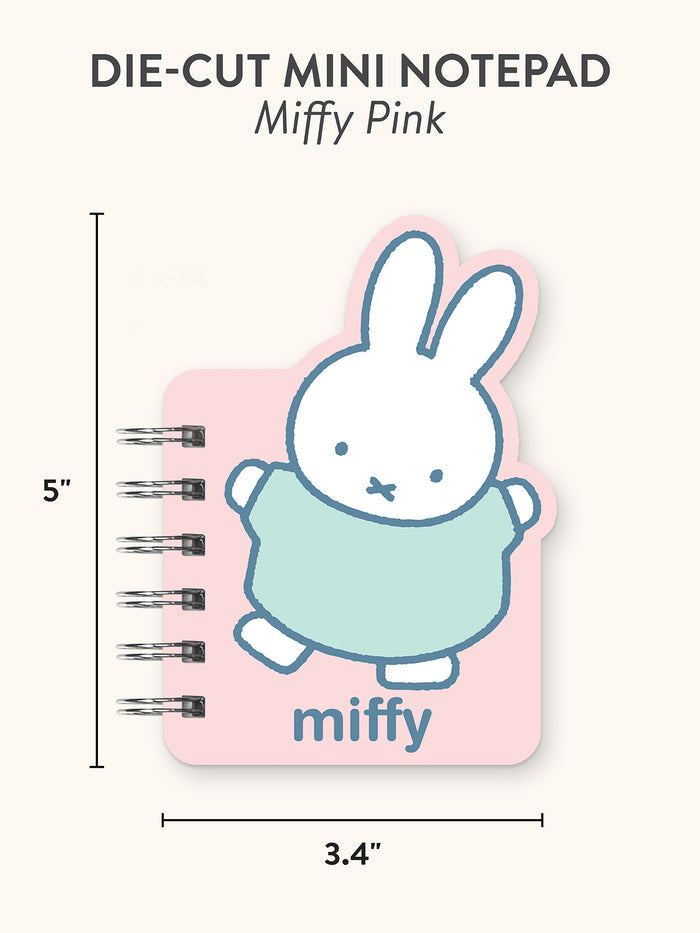 Miffy Pink Die-Cut Mini Notepad
