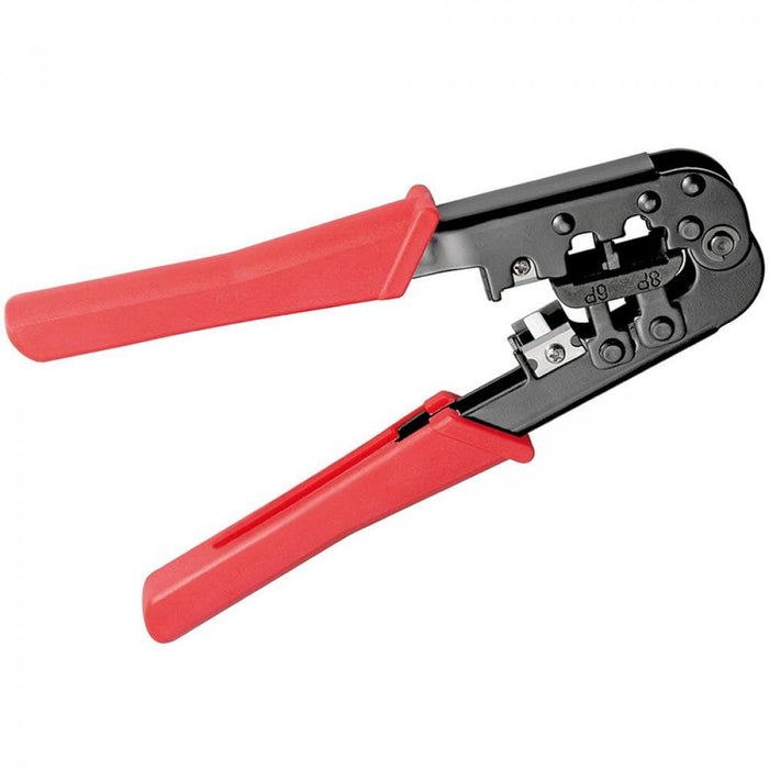 Mini Kit de Herramientas de Red: Tester, Crimpadora, Pelacables e Insertadora