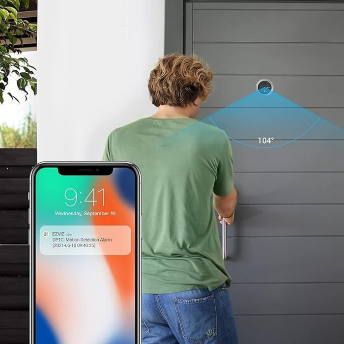 Mirilla Digital de Puerta WiFi con Pantalla 4,3" y Audio Bidireccional EZVIZ DP1C