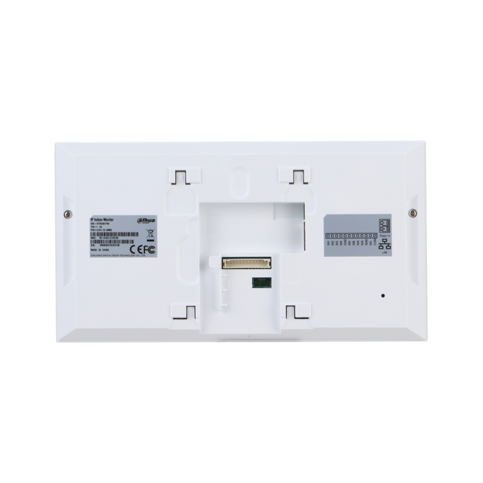 Monitor Interior 7" de Superficie para Videoportero IP PoE SD 6E 1S Alarma Blanco
