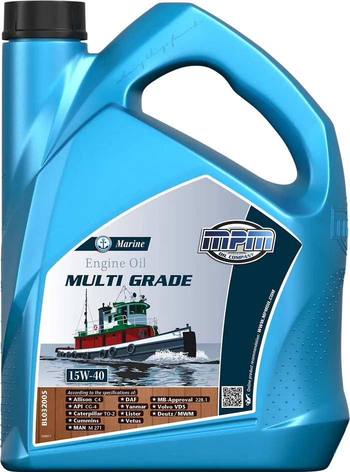 Mpm multi grade 15W-40 hpe marine engine oil 5 litre