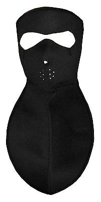 Neoprene Black Full Face Mask with Neck chest cold weather riding wind water