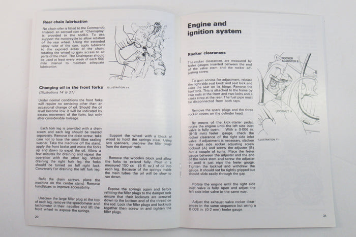 Norton Commando 850 MK3 MKIII Rider's Manual Handbook 06-6240 OEM UK made