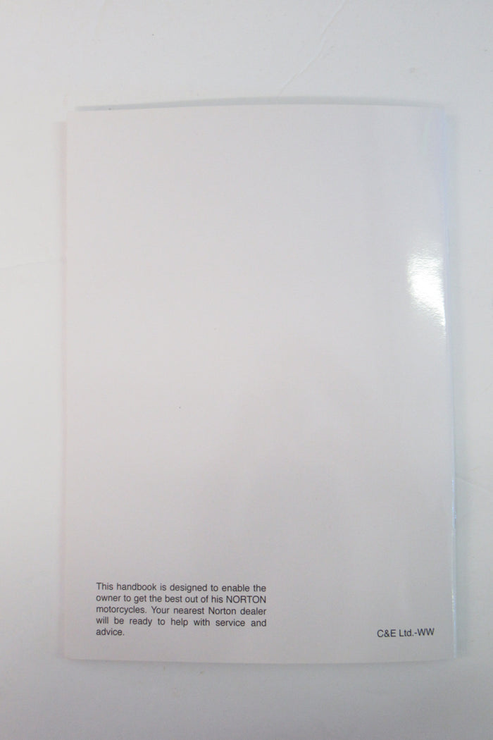 Norton Commando 850 MK3 MKIII Rider's Manual Handbook 06-6240 OEM UK made