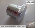 Norton Commando fork top nuts tube bolts chrome caps deep 06-0345