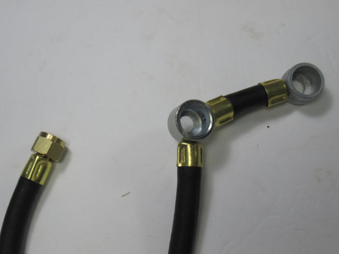 Norton Commando fuel line gas tube assembly black brass Roadster Interstate Fastback single petcock