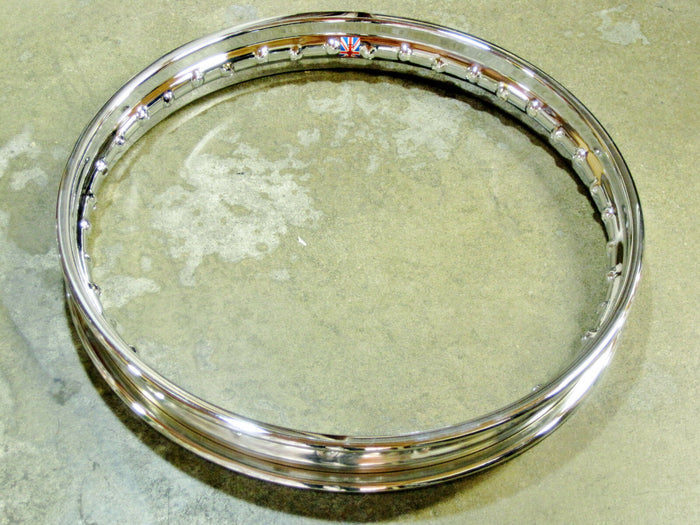 Norton front chrome rim disc brake WM2 x 19 06-1951 Commando 1972 73 74 75
