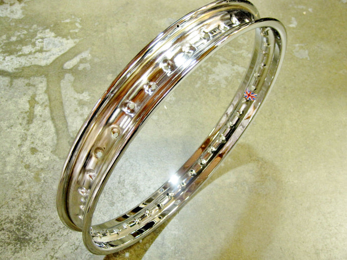 Norton front chrome rim disc brake WM2 x 19 06-1951 Commando 1972 73 74 75