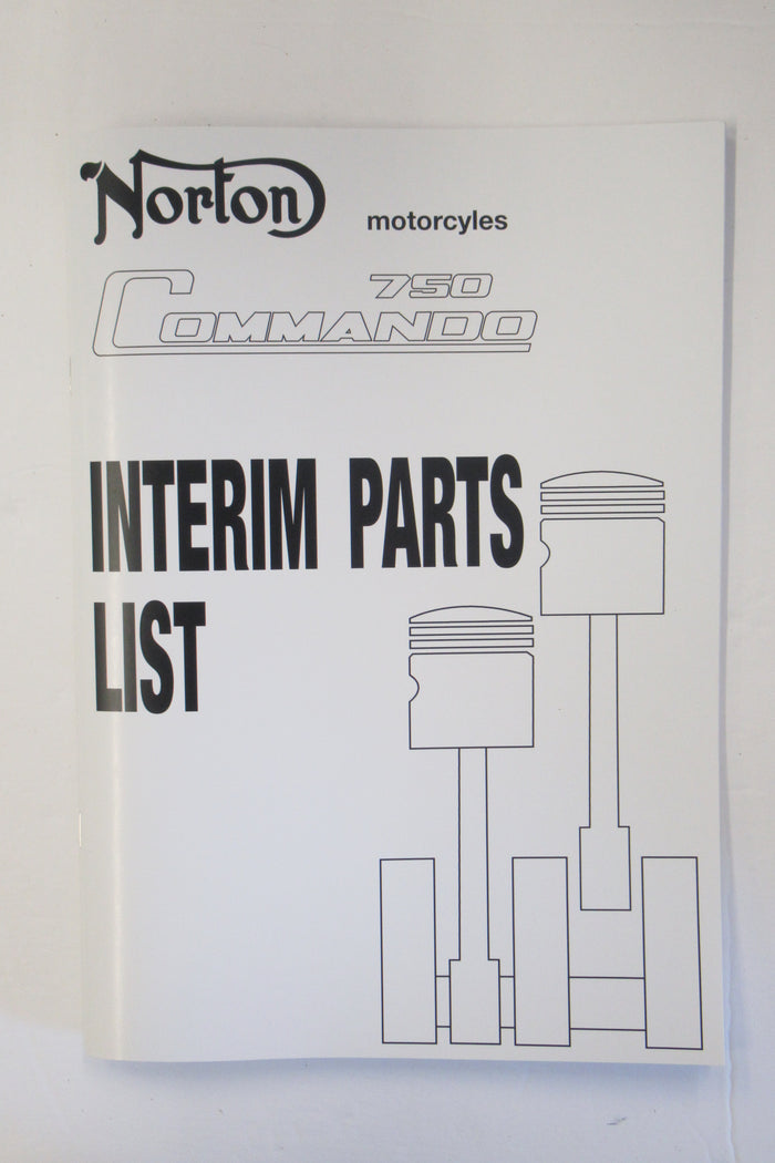 Norton Parts 750 Commando supplement interm parts list book manual handbook 06-7315