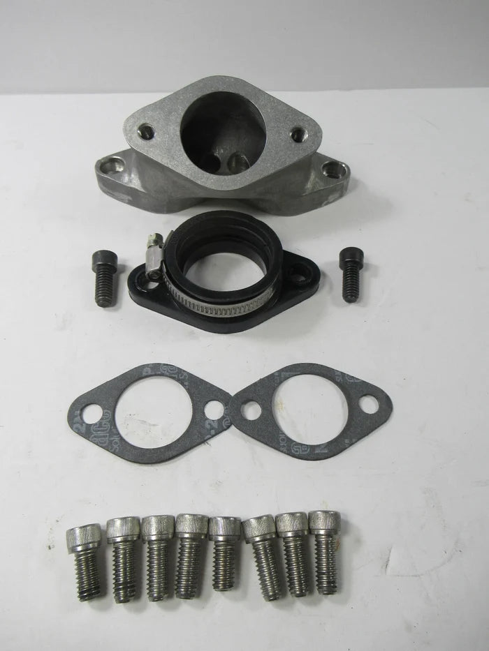 Norton Single Carb Manifold Kit - 44mm ID Rubber Flange for 36mm Mikuni Commando
