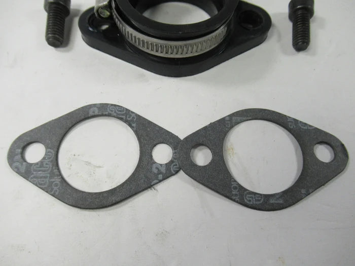 Norton Single Carb Manifold Kit - 44mm ID Rubber Flange for 36mm Mikuni Commando