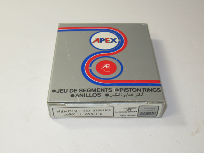 NOS Hepolite AE Apex Triumph T120 TR6 piston rings 650 size .060 60 over 72.5MM Ring set