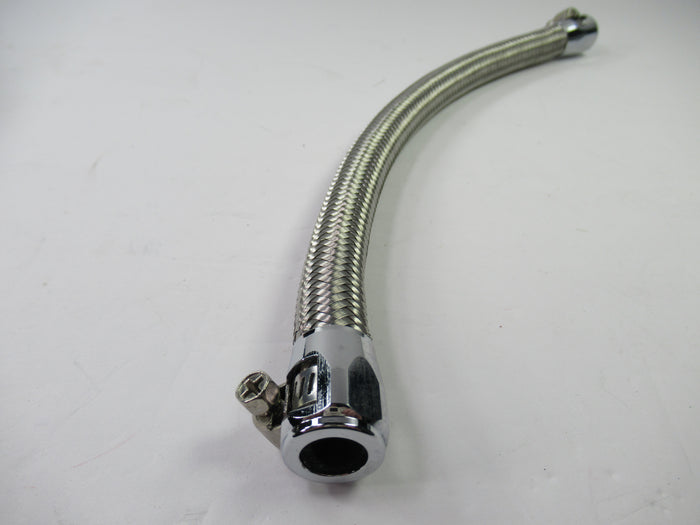 Oil Line 12" 3/8" ID hose tube Norton Commando stainless braided 06-3144A