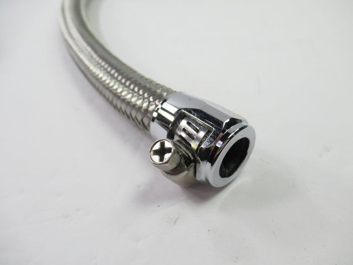 Oil Line 12" 3/8" ID hose tube Norton Commando stainless braided 06-3144A