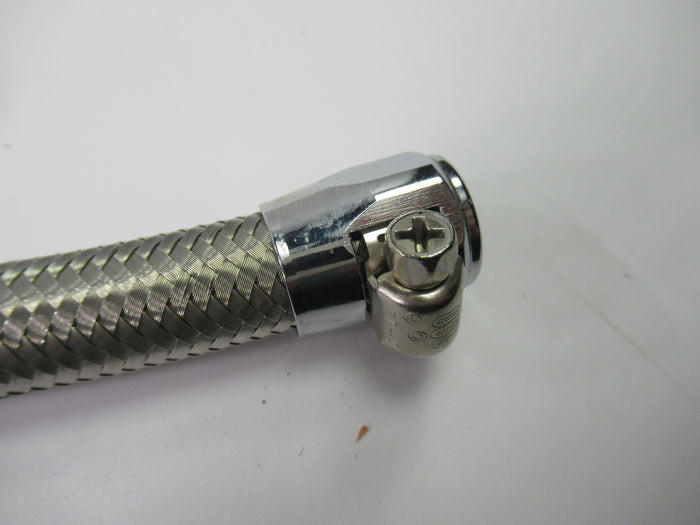 Oil Line 17" 3/8" ID hose tube Norton Commando 06-2200 stainless braided