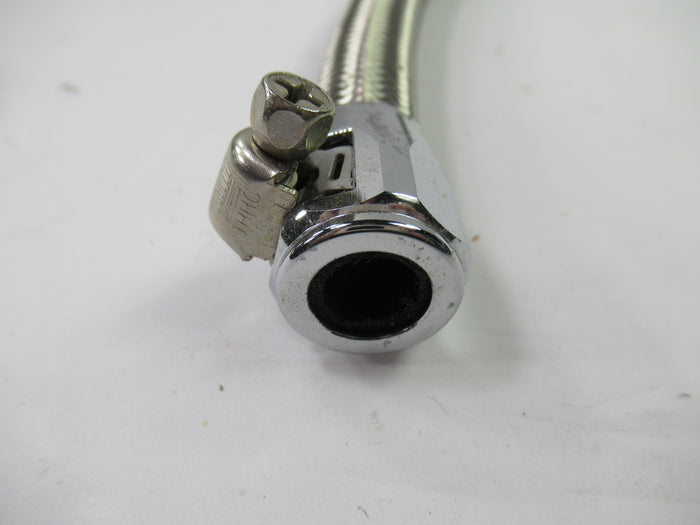 Oil Line 17" 3/8" ID hose tube Norton Commando 06-2200 stainless braided