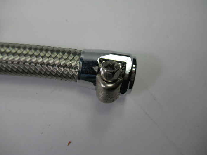 Oil Line 17" 3/8" ID hose tube Norton Commando 06-2200 stainless braided