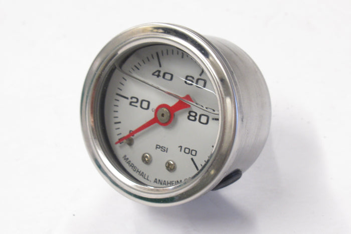 Oil Pressure gauge PSI 0-100psi White face