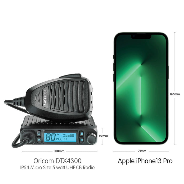 ORICOM PLUG & PLAY KIT DTX4300 UHF CB RADIO PACK
