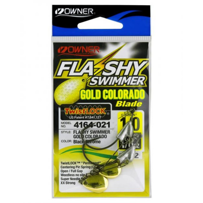 OWNER FLASHY SWIMMER GOLD COLORADO [SZ:#1/0 WEIGHT:1/8 OZ]