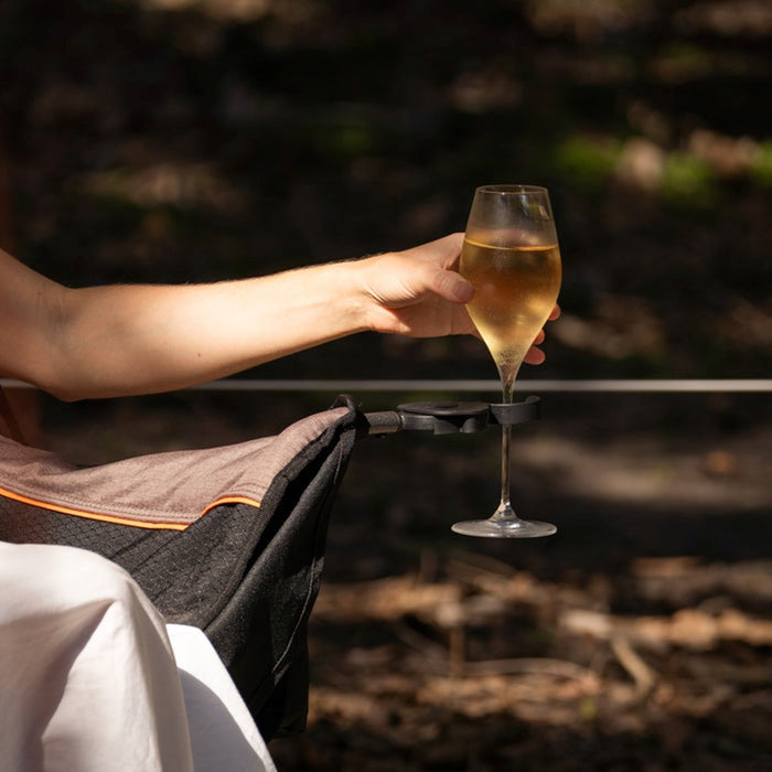 OZTENT LOCK-ON WINE GLASS HOLDER